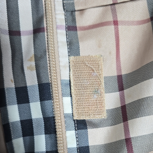 Burberry Golf Zip-up Nova Check Windbreaker Mesh Sports Jacket With Hidden Hood - Picture 16 of 16